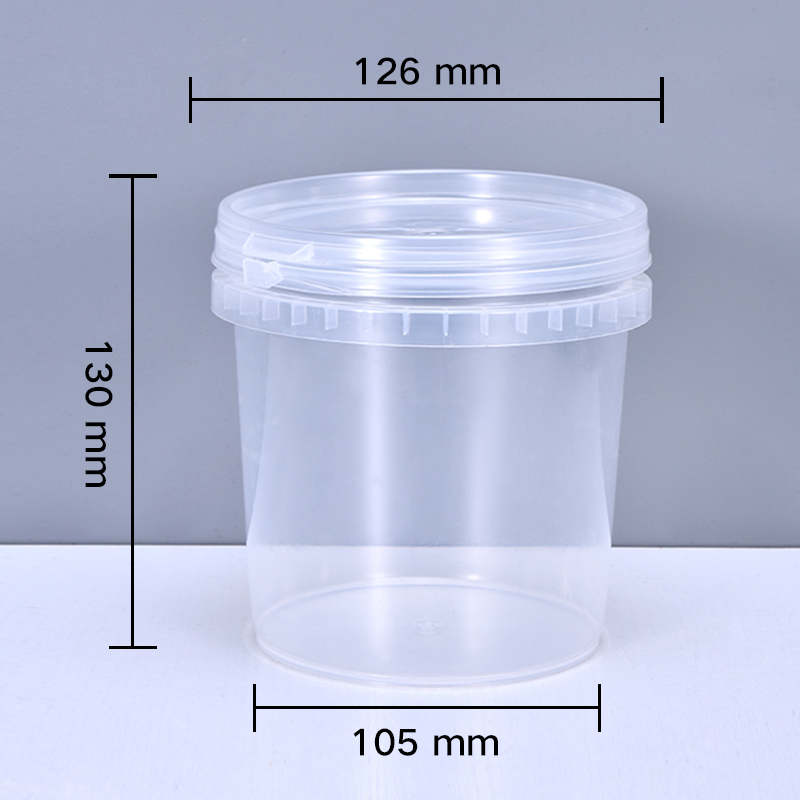 Empty 1L plastic bucket with L - Water Bottle Blank avaliação e preço