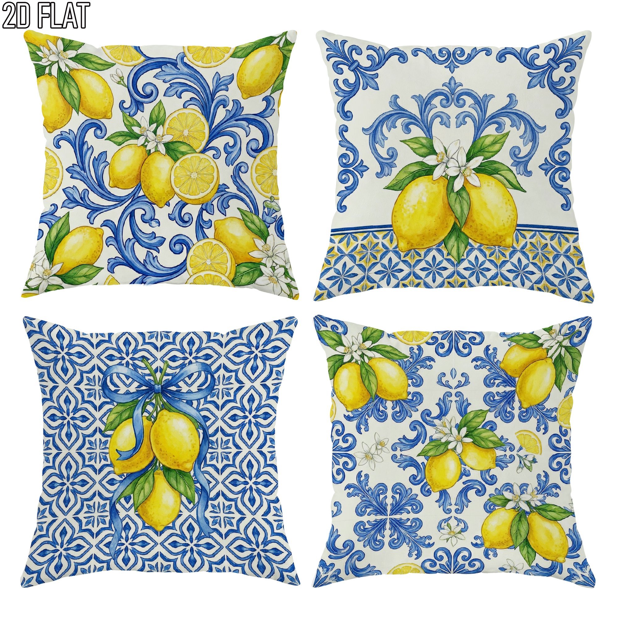 4Pcs Italian Summer Style Thro - Ceramic Tile Blank avaliação e preço