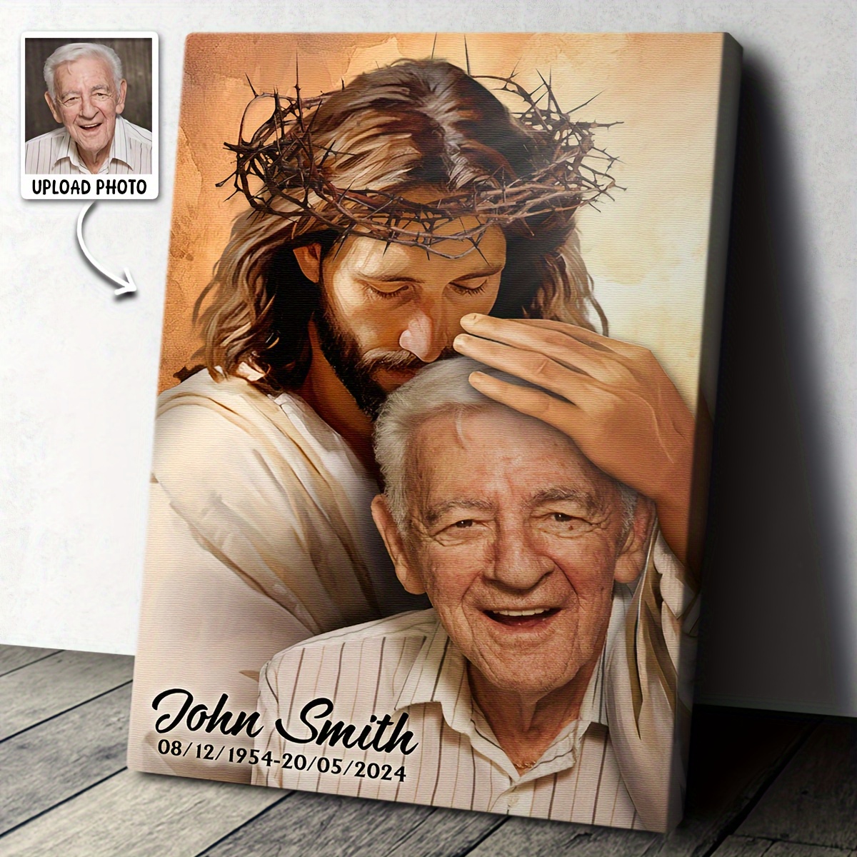 2D Flat-Custom Religious Memor - Canvas Wrap Ready avaliação e preço