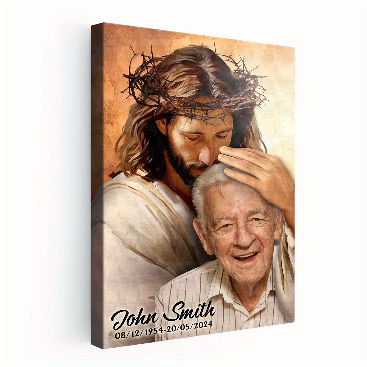 2D Flat-Custom Religious Memor - Canvas Wrap Ready avaliação e preço