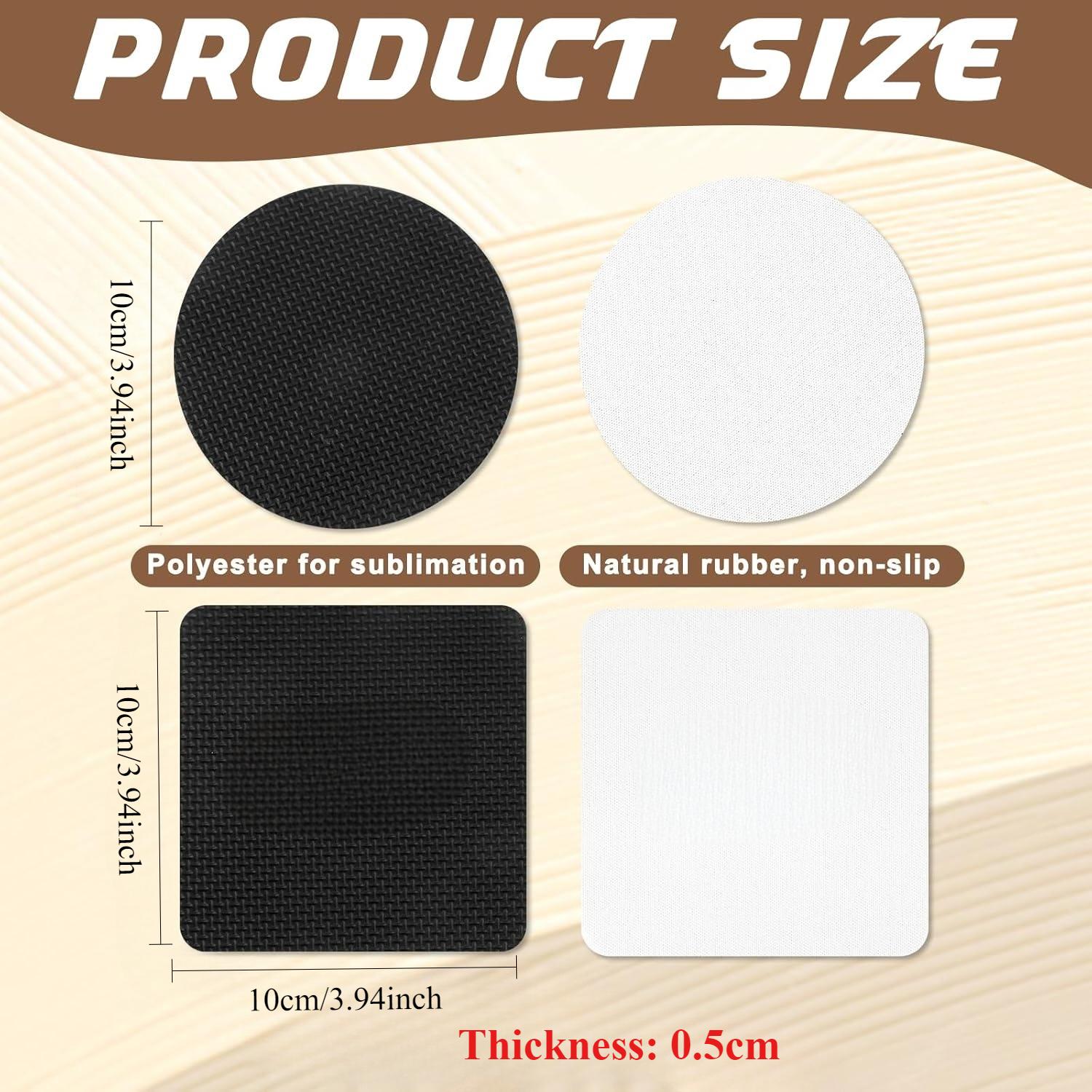 10 Pcs Sublimation Coasters Bl - Coaster Sublimation Blank avaliação e preço