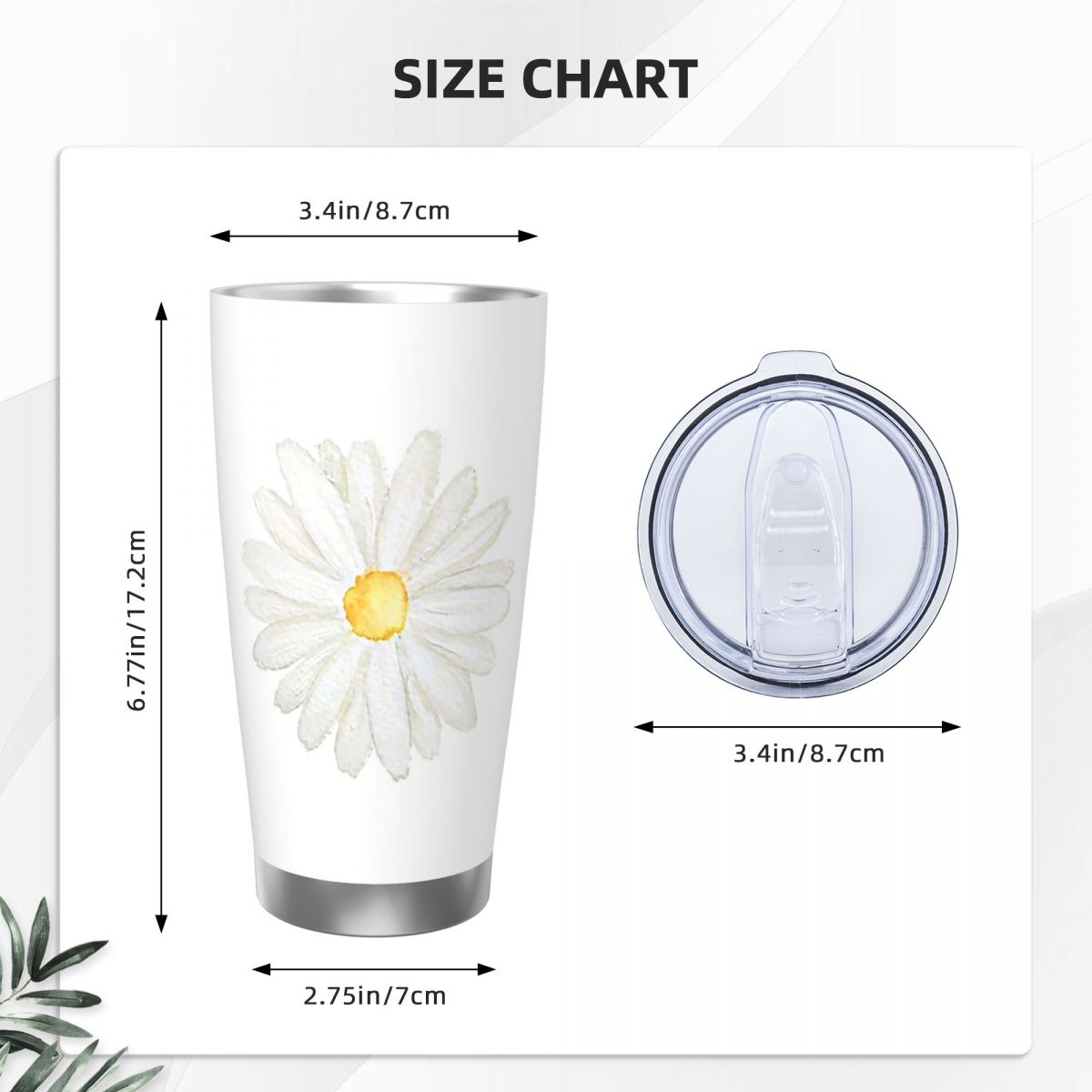 Hand Painted One Little White  - Tumbler 20Oz White avaliação e preço