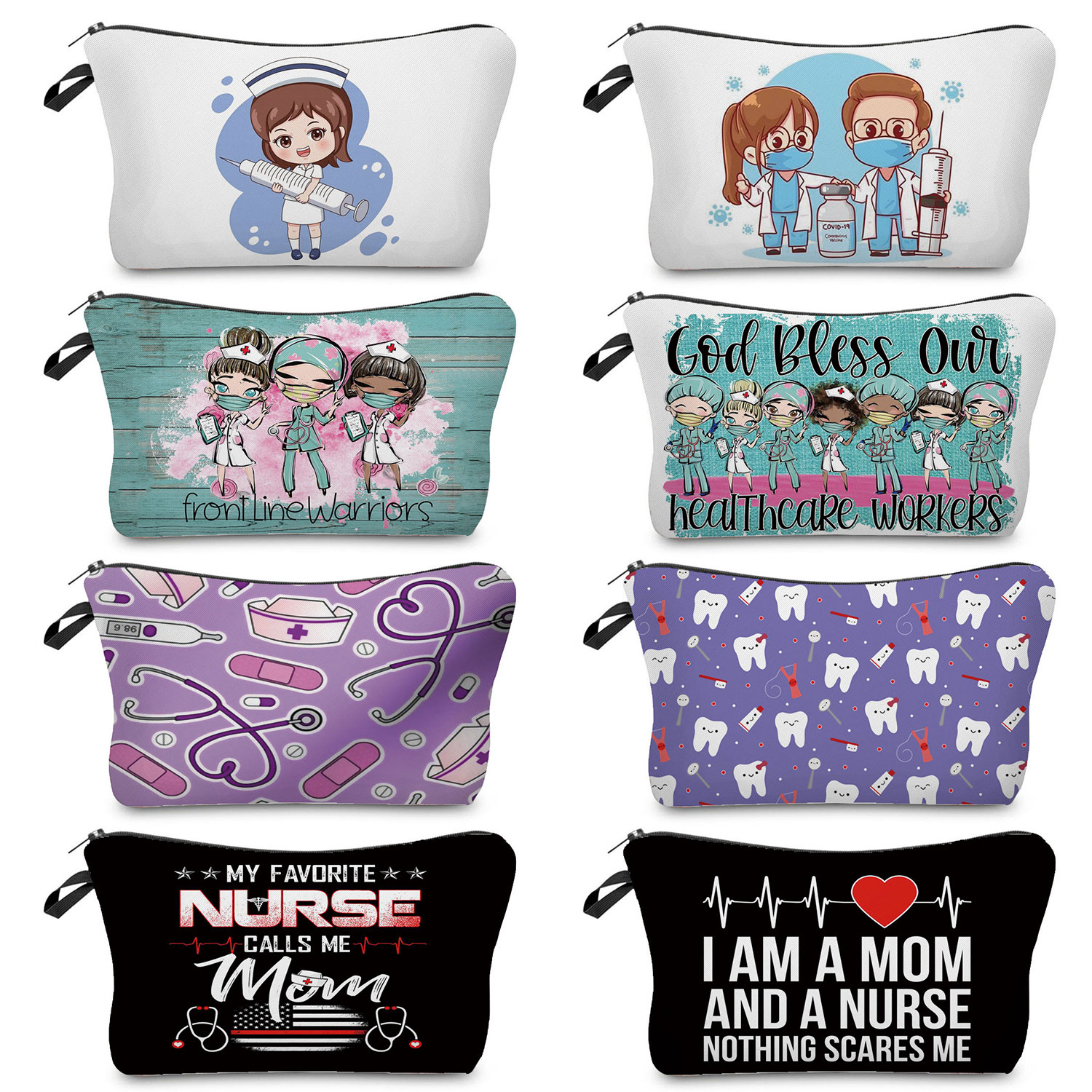 Cartoon Dentist Nurse Print Co - Pillow Cover Sublimation avaliação e preço