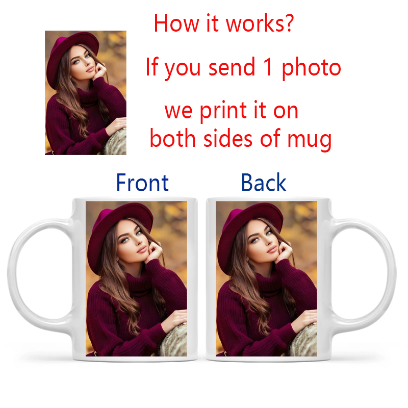 Personalized Your Photo Mug, C - Sublimation Mug White avaliação e preço