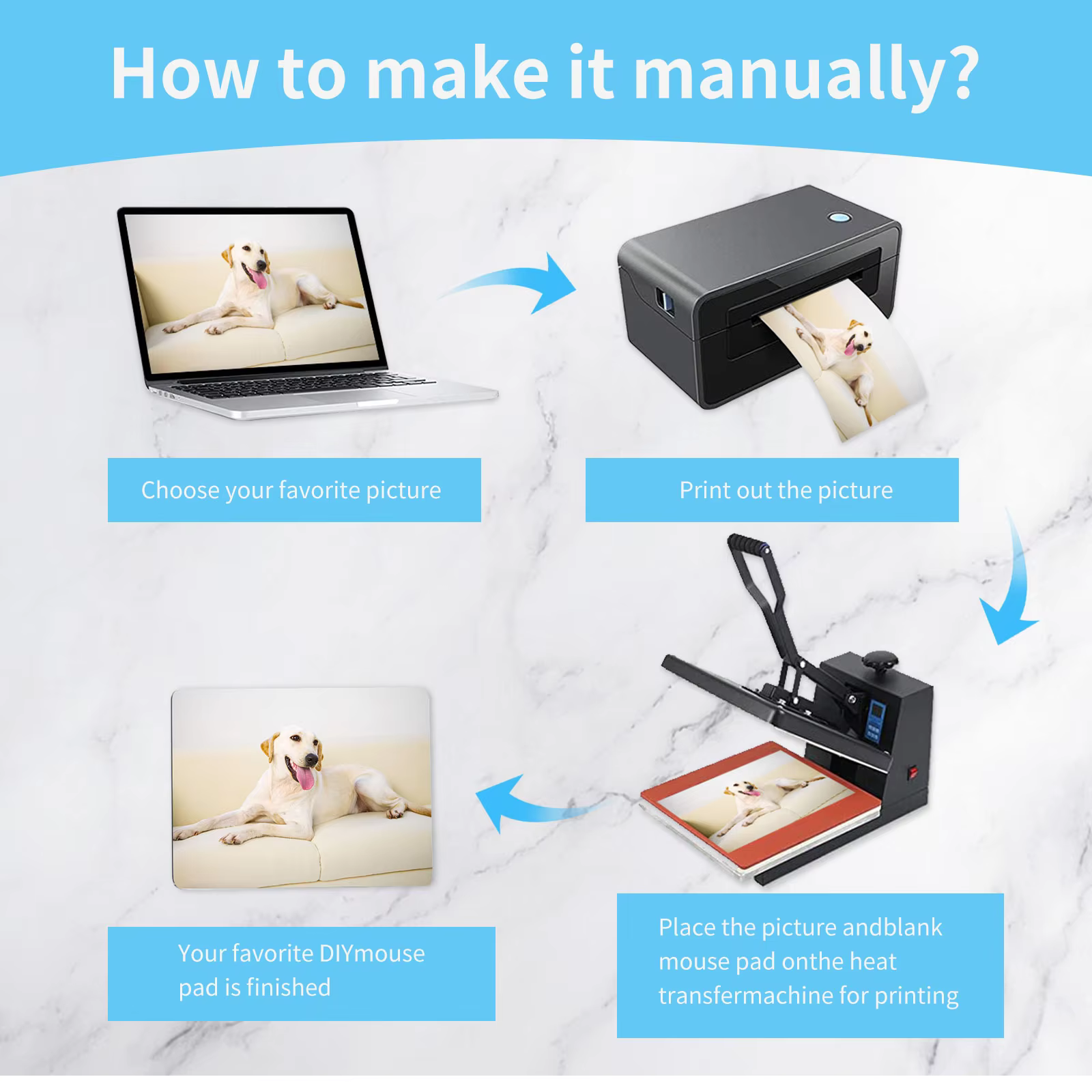 1 Pc Sublimation Mouse Pad Bla - Mouse Pad Blank Sublimation avaliação e preço