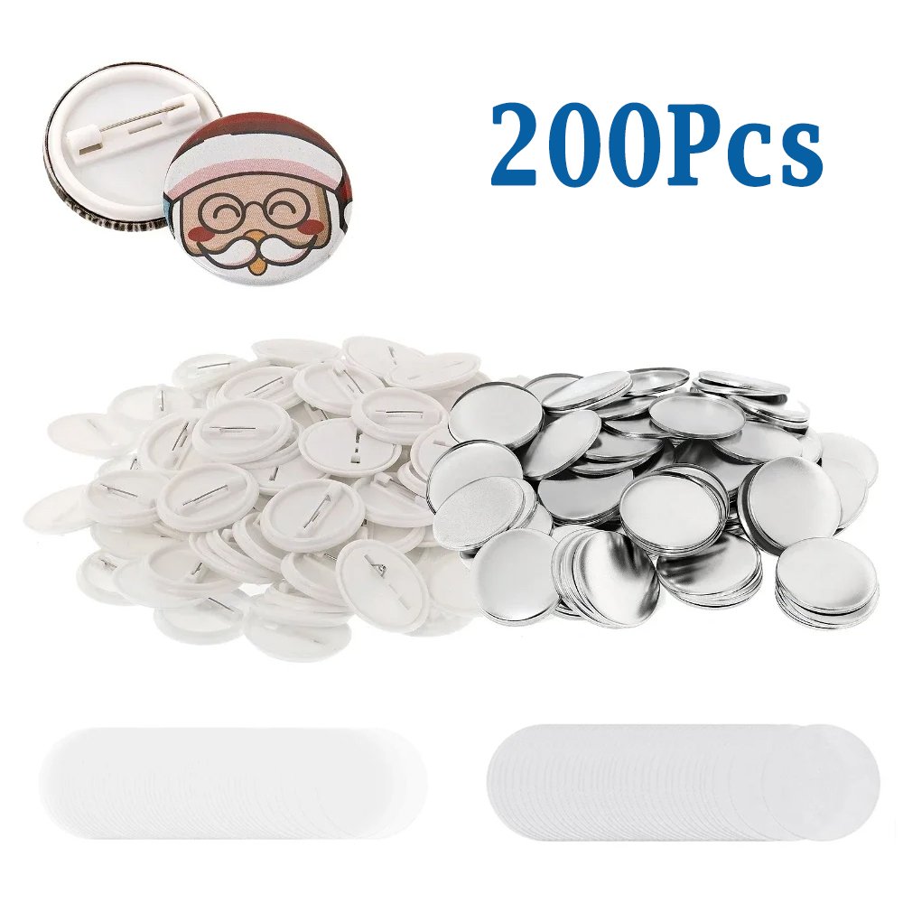 200pcs DIY Round Badge Making  - Button Badge Blank avaliação e preço