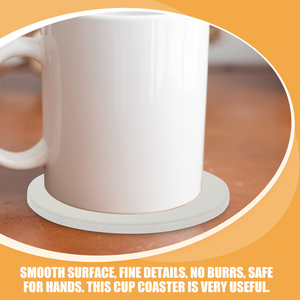 2Pcs Ceramic Coasters Sublimat - Coaster Sublimation Blank avaliação e preço