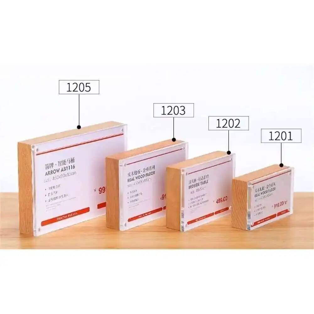 Desk Price Card Display Magnet - Photo Acrylic Block avaliação e preço