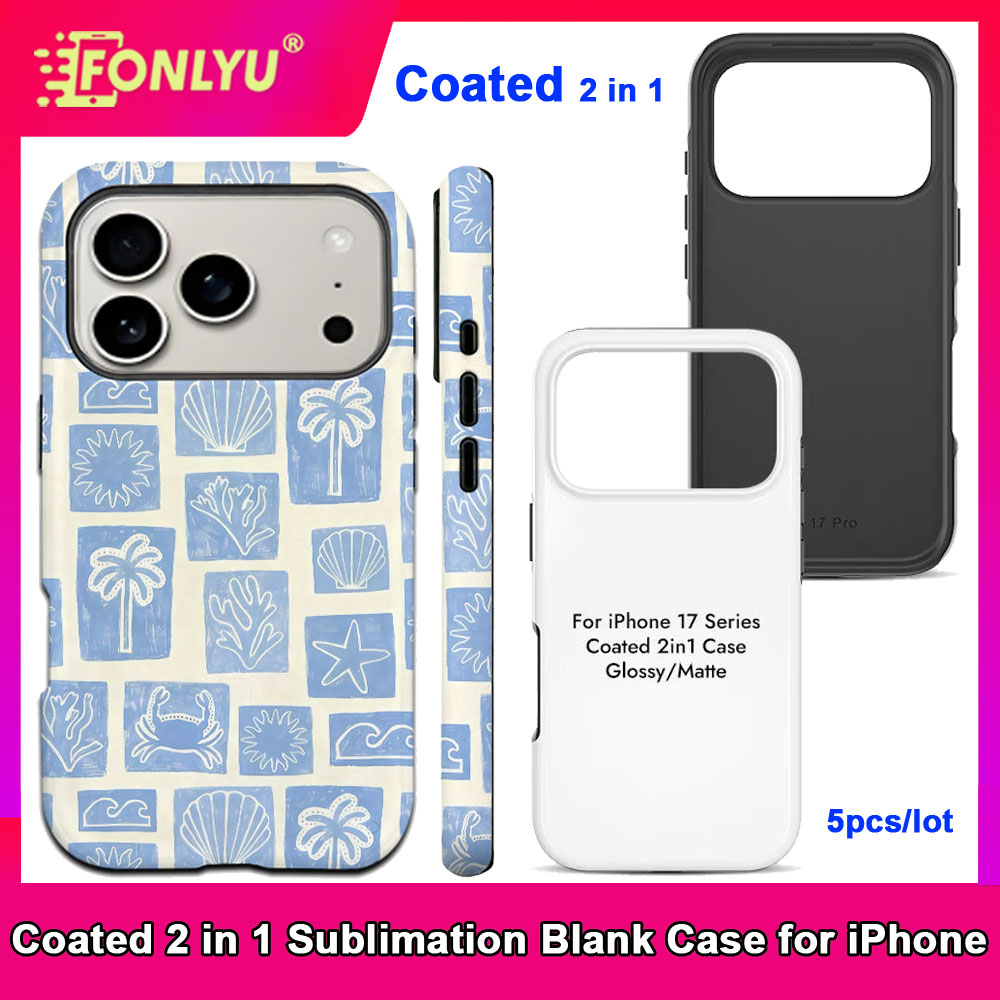FONLYU 5pcs Coated 2 in 1 Blan - Phone Case Blank Print avaliação e preço