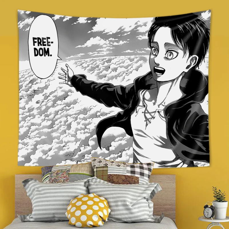 Eren Yeager Freedom Manga Post - Canvas Wrap Ready avaliação e preço