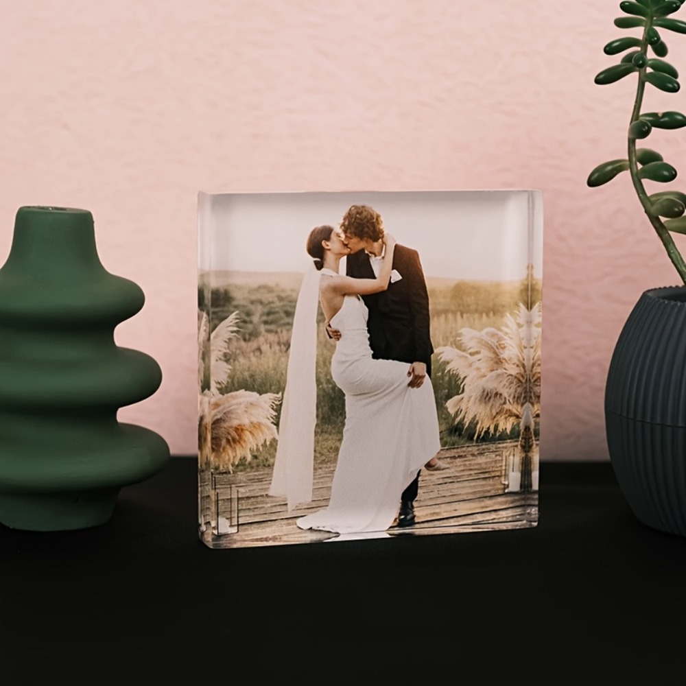 Custom Acrylic Anniversary Pho - Photo Acrylic Block avaliação e preço