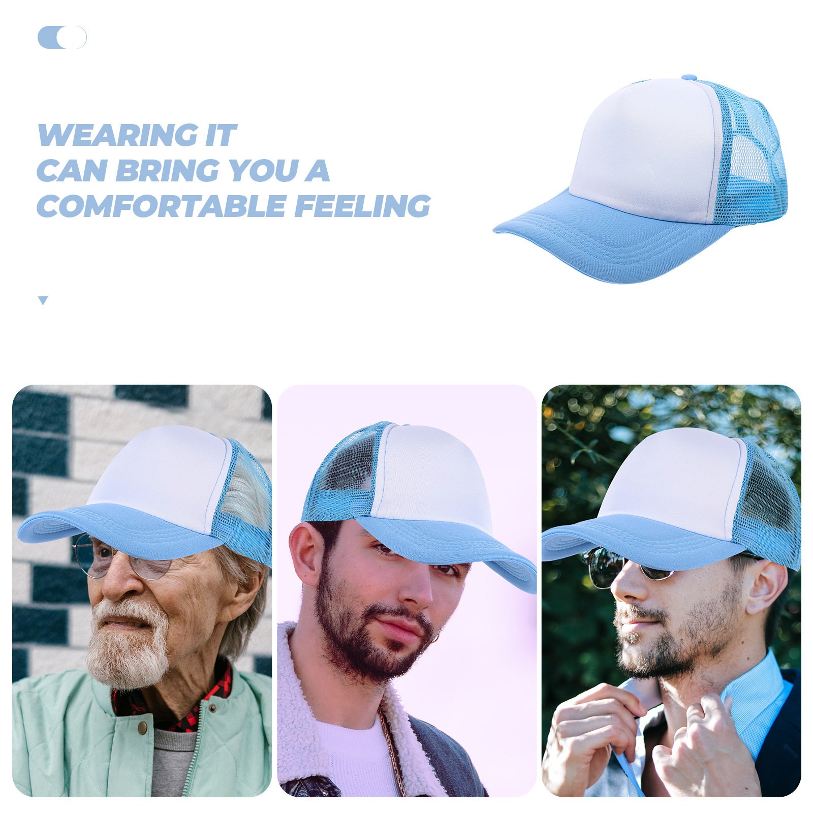 10Pcs Blank Baseball Hats Mesh - Hat Sublimation Blank avaliação e preço