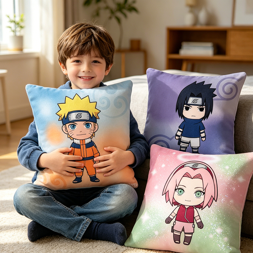 Uzumaki Naruto Fashion Decor T - Pillow Cover Sublimation avaliação e preço