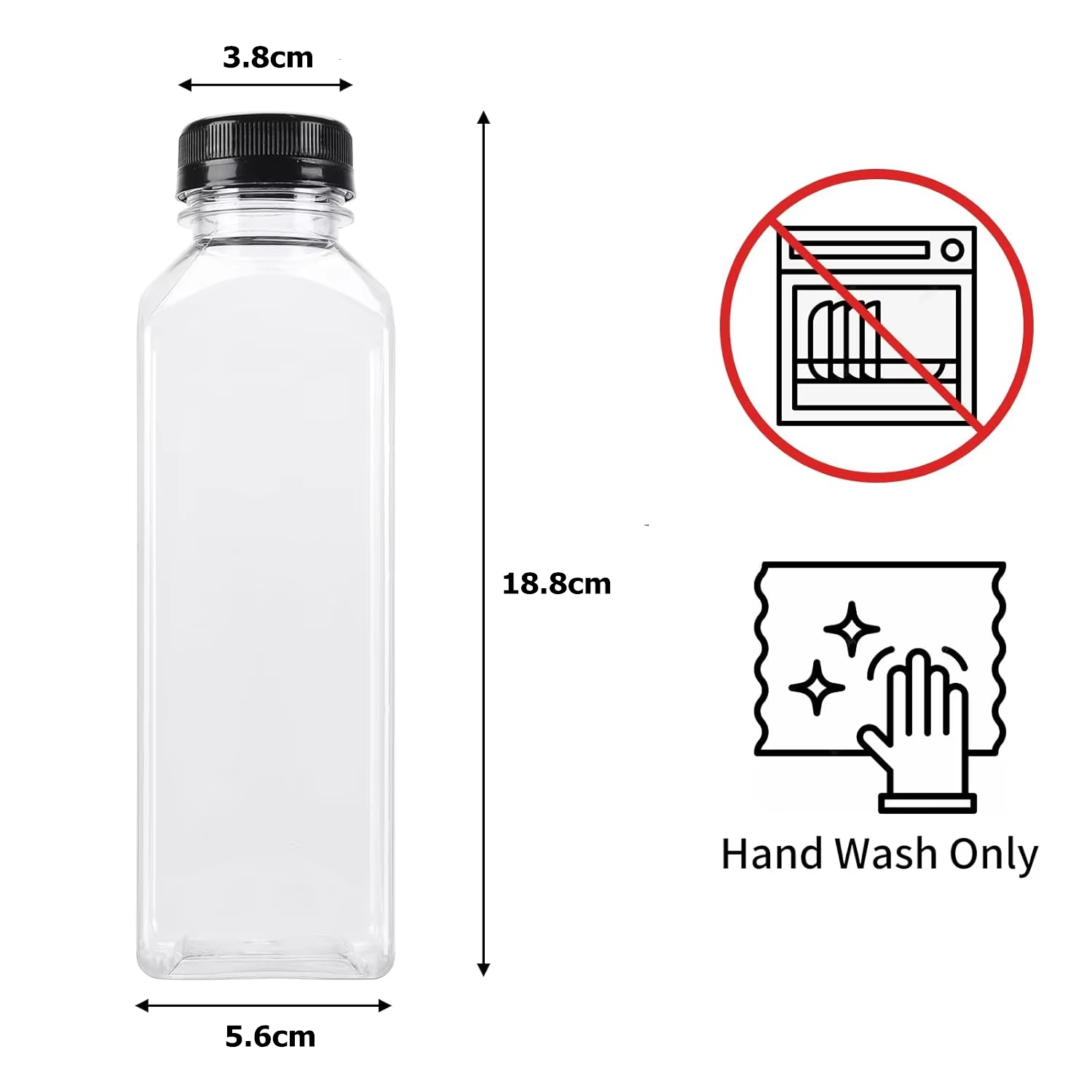 500ML Juice Bottles with Caps  - Water Bottle Blank avaliação e preço