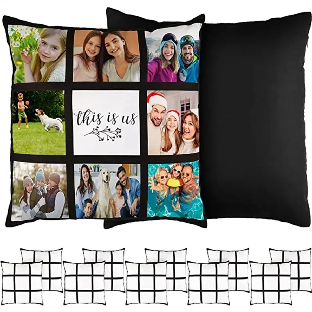 A75K 6Pcs Sublimation Blank Pa - Pillow Cover Sublimation avaliação e preço