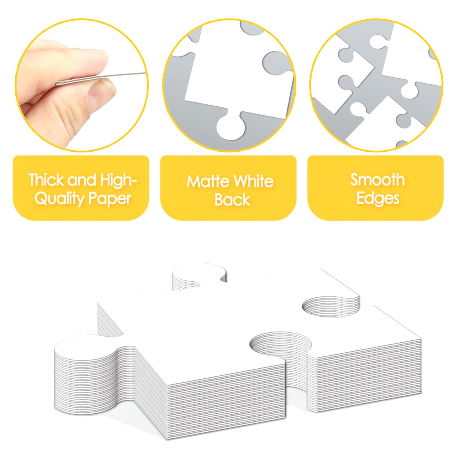 White Cardboard Blank Jigsaw P - Puzzle Blank White avaliação e preço