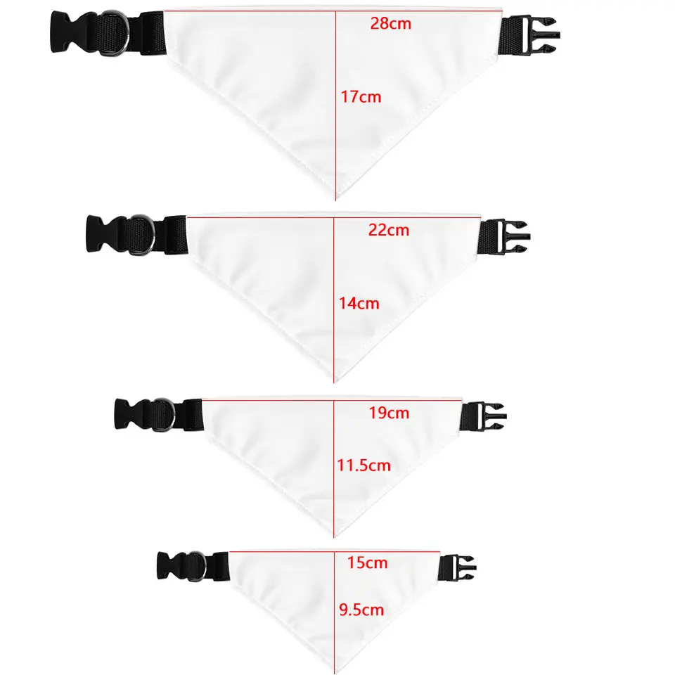Sublimation White Blank Dog Pe - Bandana Blank White avaliação e preço