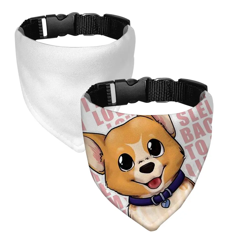Sublimation White Blank Dog Pe - Bandana Blank White avaliação e preço