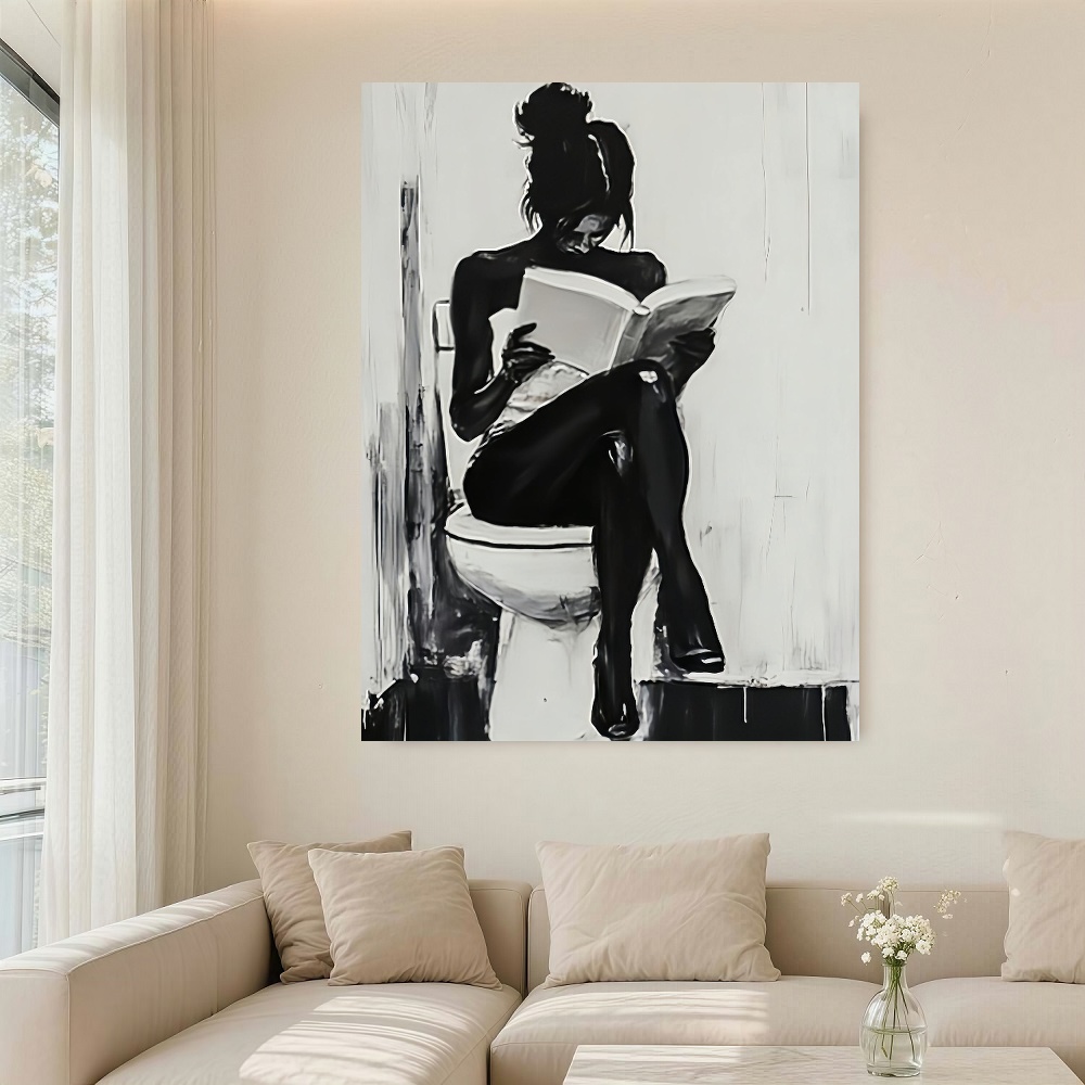 Framed 1pc Modern Abstract Wom - Canvas Wrap Ready avaliação e preço