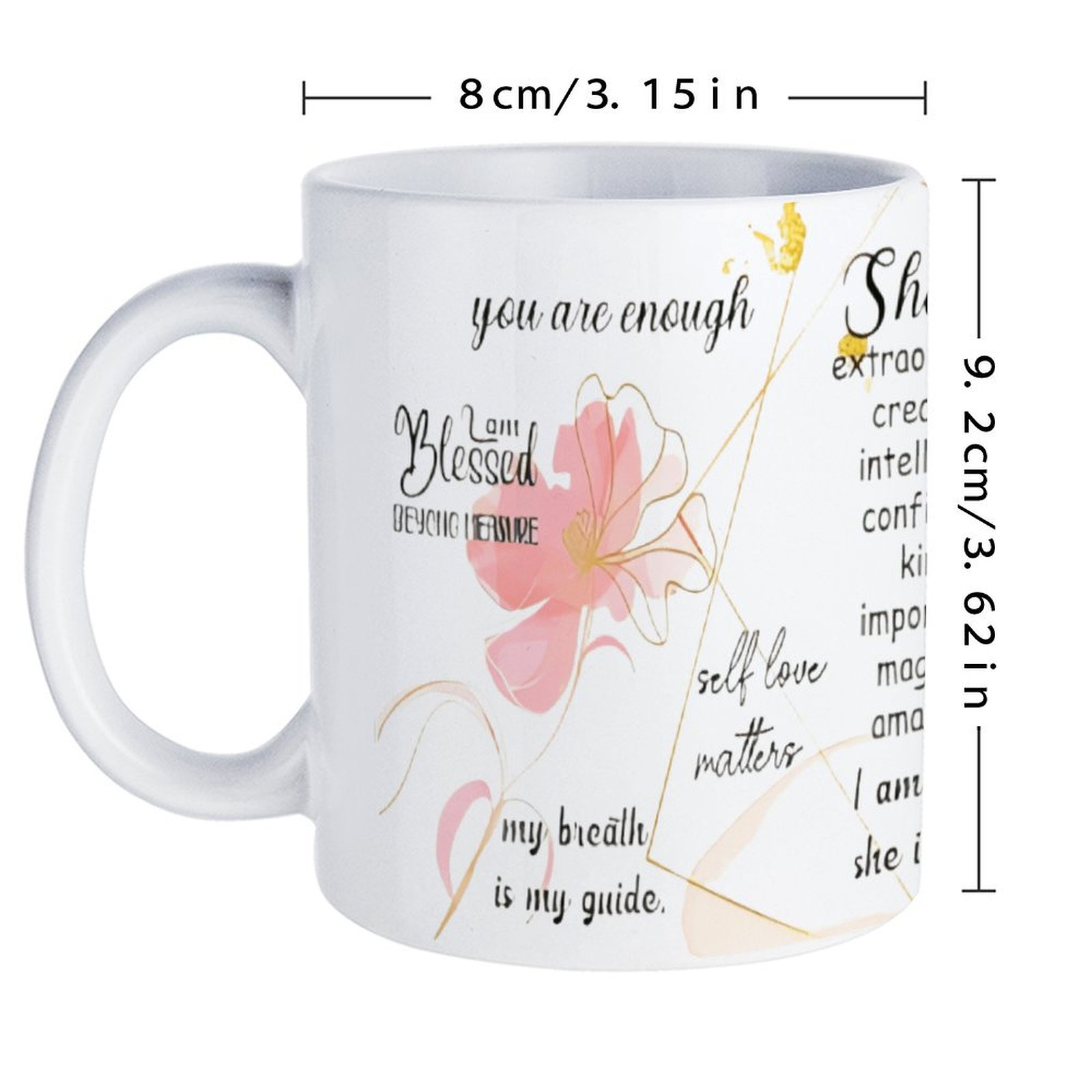A Poster With A Quote About Sh - Sublimation Mug White avaliação e preço