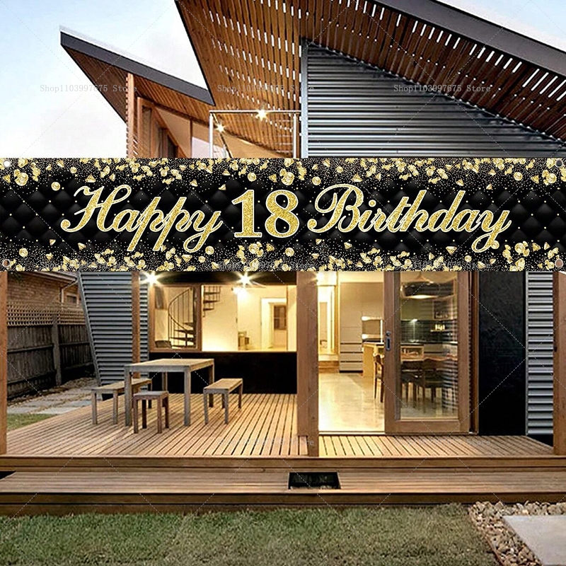 Happy 18th Birthday Banner Dec - Yard Sign Blank avaliação e preço