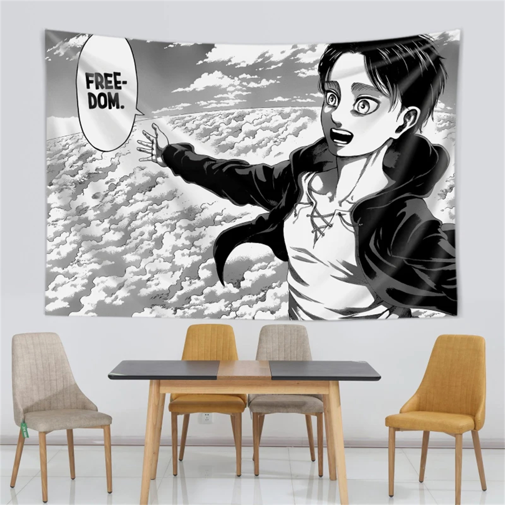 Eren Yeager Freedom Manga Post - Canvas Wrap Ready avaliação e preço