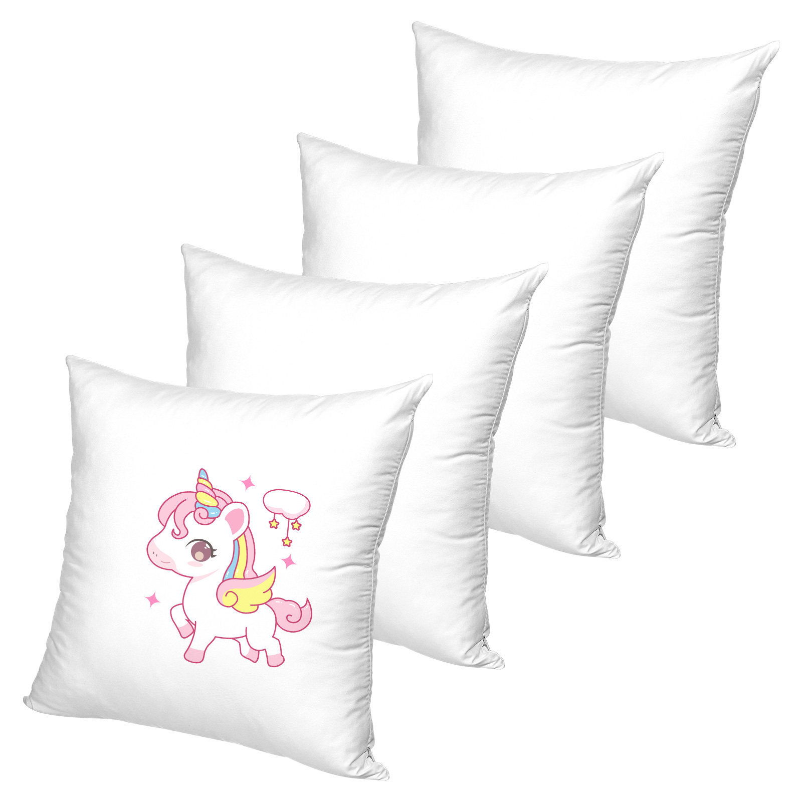 4Pcs White Sublimation Pillowc - Pillow Cover Sublimation avaliação e preço