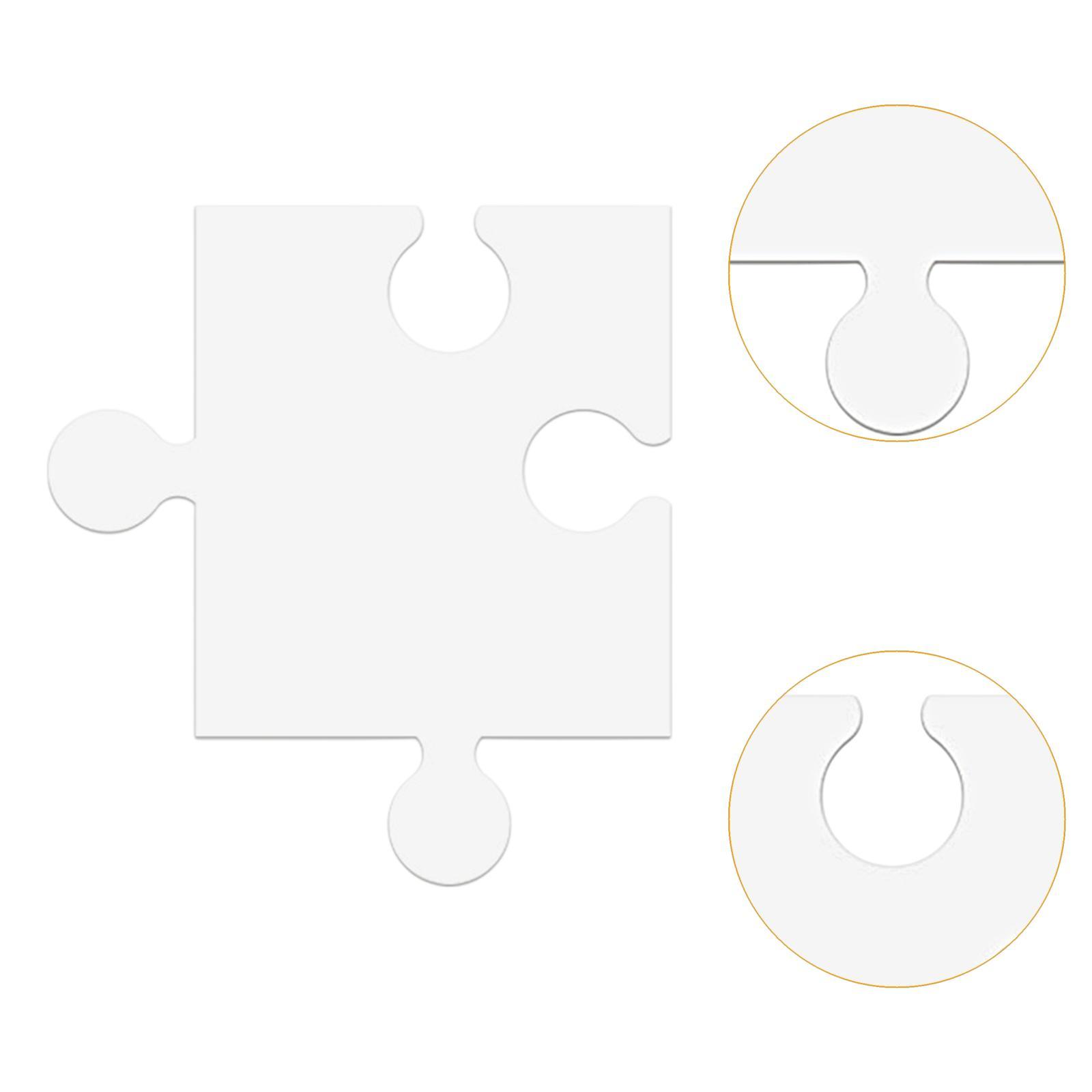 24Pcs White Cardboard Blank Ji - Puzzle Blank White avaliação e preço