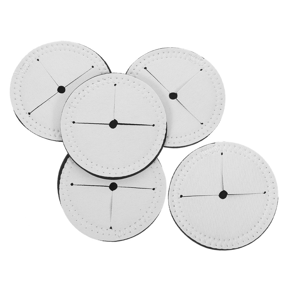 5Pcs White Round Blank Wine Gl - Coaster Sublimation Blank avaliação e preço
