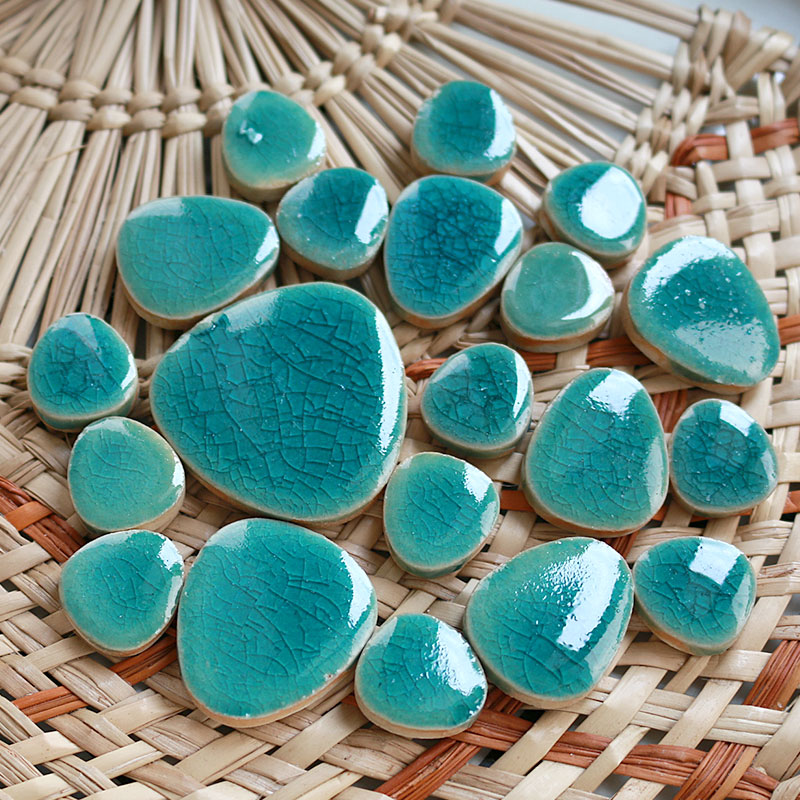 100g DIY Ceramic Mosaic Tiles  - Ceramic Tile Blank avaliação e preço