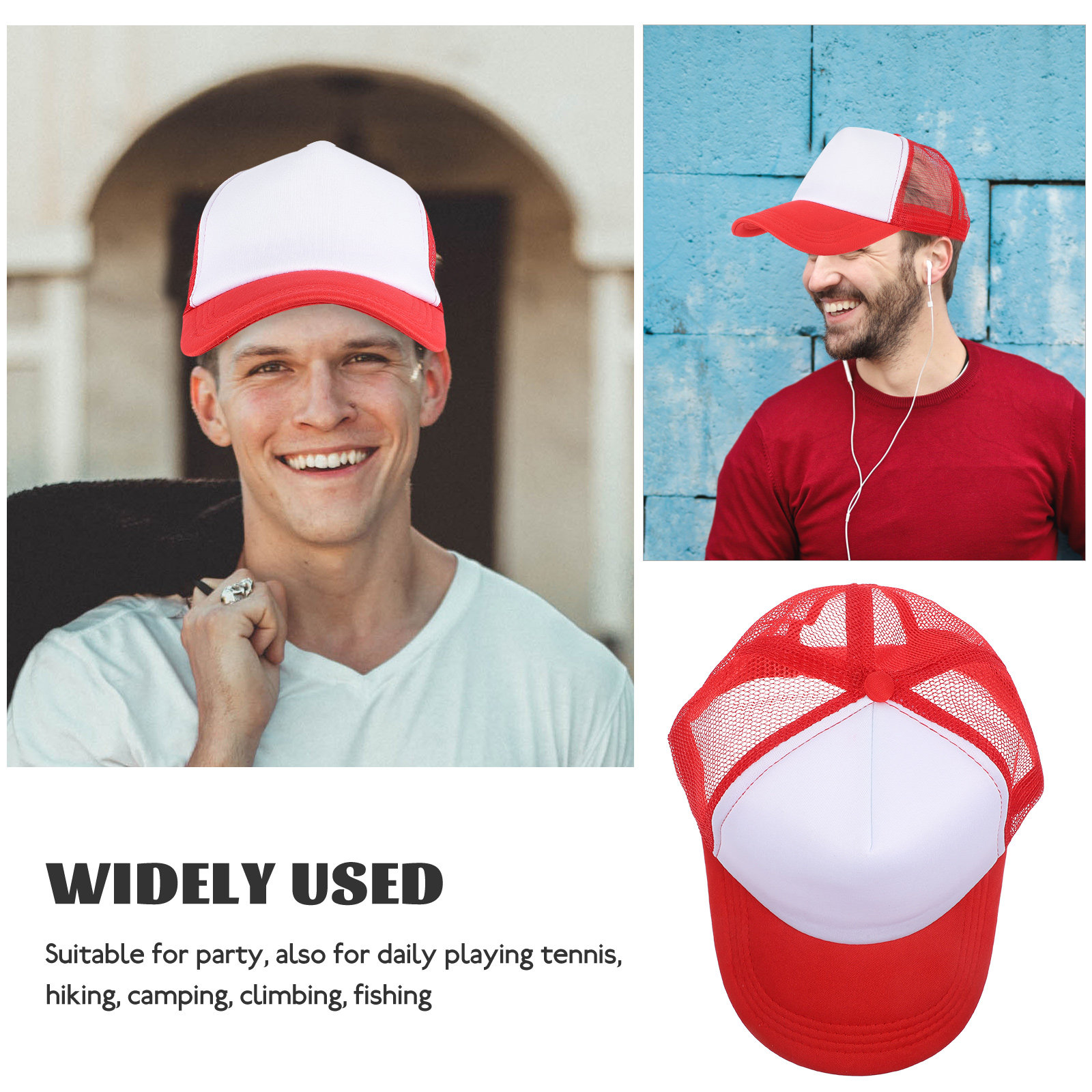 10Pcs DIY Blank Mesh Baseball  - Hat Sublimation Blank avaliação e preço