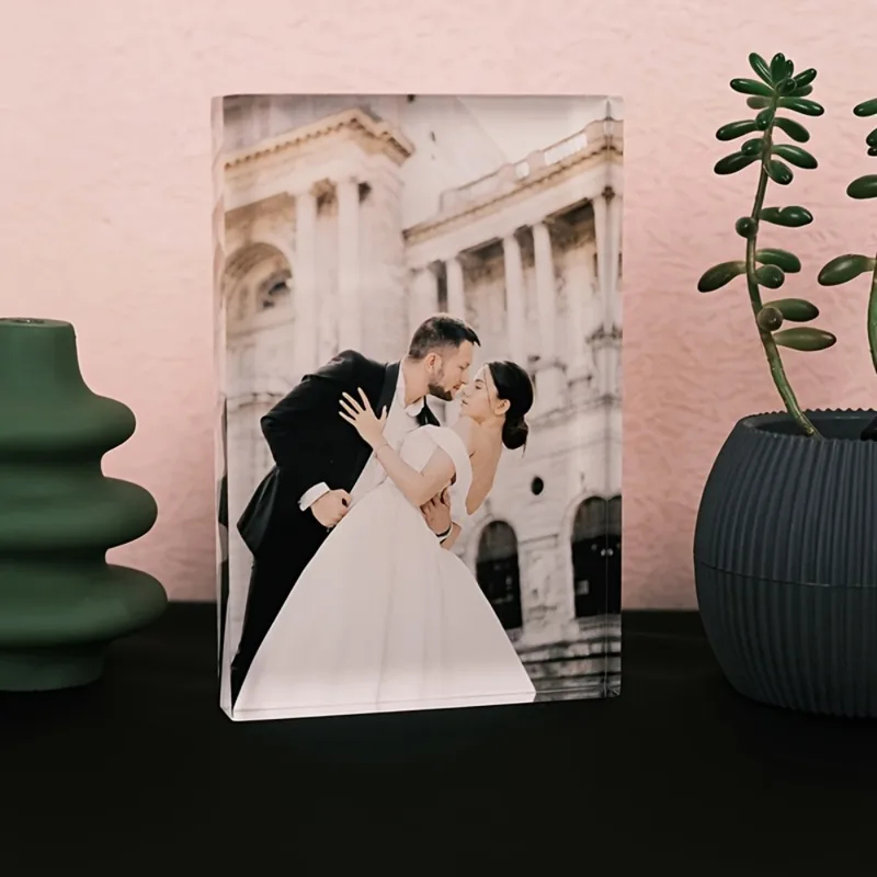Custom Acrylic Anniversary Pho - Photo Acrylic Block avaliação e preço